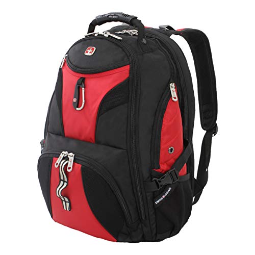 SwissGear 1900 Scansmart TSA 17-Inch Laptop Backpack, Black/Red