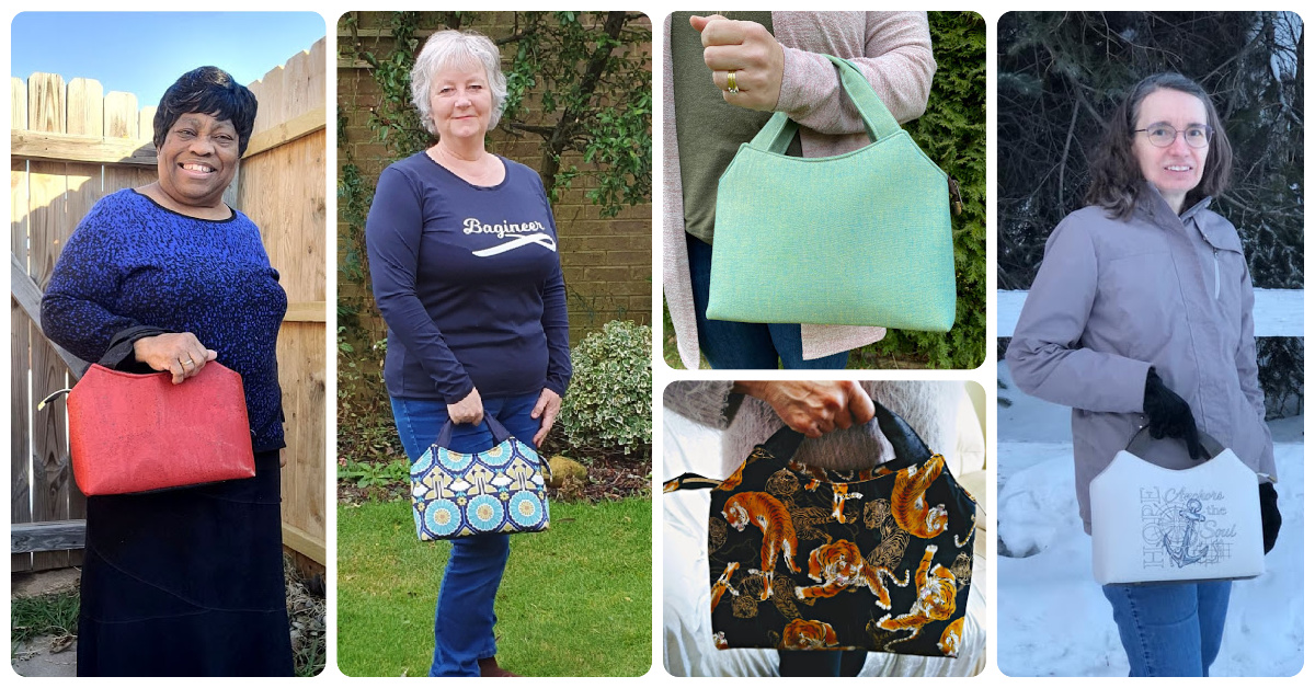 The Hope Handbag, designed by Sewing Patterns by Junyuan 
 for The Bag of the Month Club