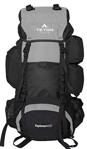 TETON Sports Explorer 4000 Internal Frame Backpack; High-Performance Backpack for Backpacking,...