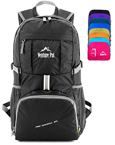 Venture Pal Ultralight Lightweight Packable Foldable Travel Camping Hiking Outdoor Sports Backpack...