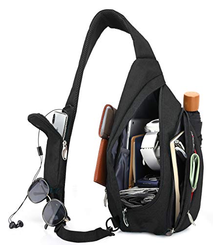 Magictodoor Sling Bag for Men Women Travel Packs Chest Backpack w/ Anti-theft RFID Blocking Pocket &...