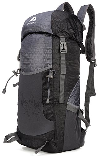 Mozone Large 45l Lightweight Travel Backpack/foldable & Packable Hiking Daypack (Black)