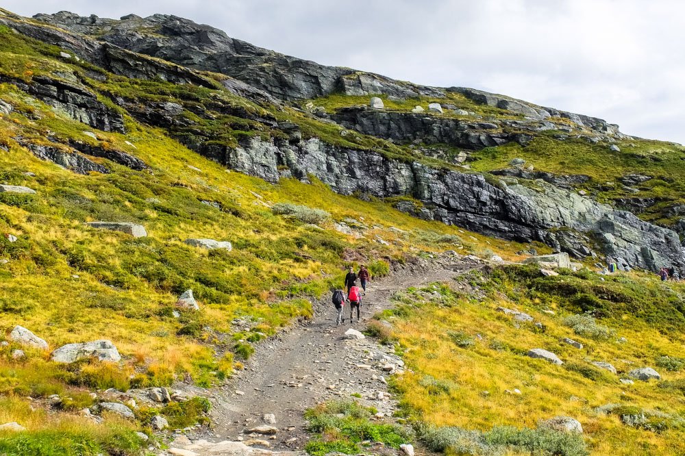 Hiking trail in Norway