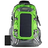 SolarGoPack Solar Powered Backpack / 7 Watt Solar Panel and 10K mAh Charging Battery Daypack/Phone...