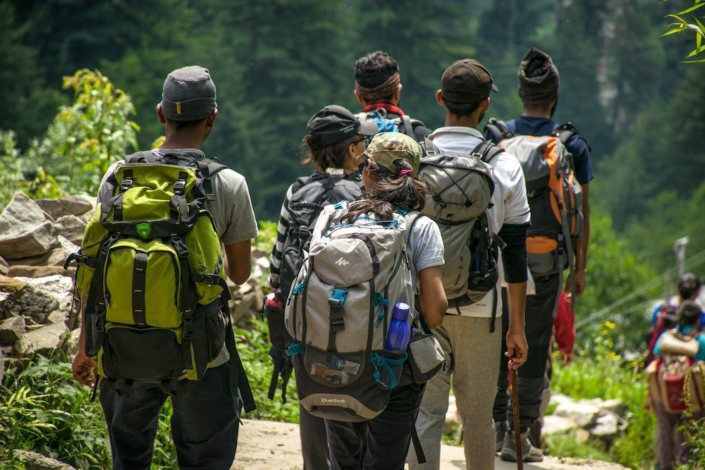 People hiking