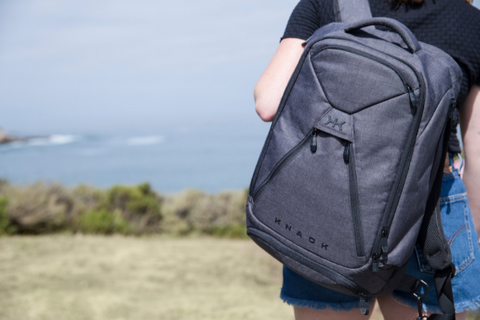 A large expandable travel backpack