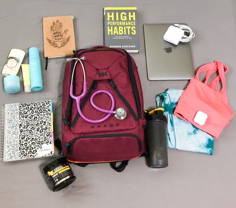 A laptop backpack for nurses