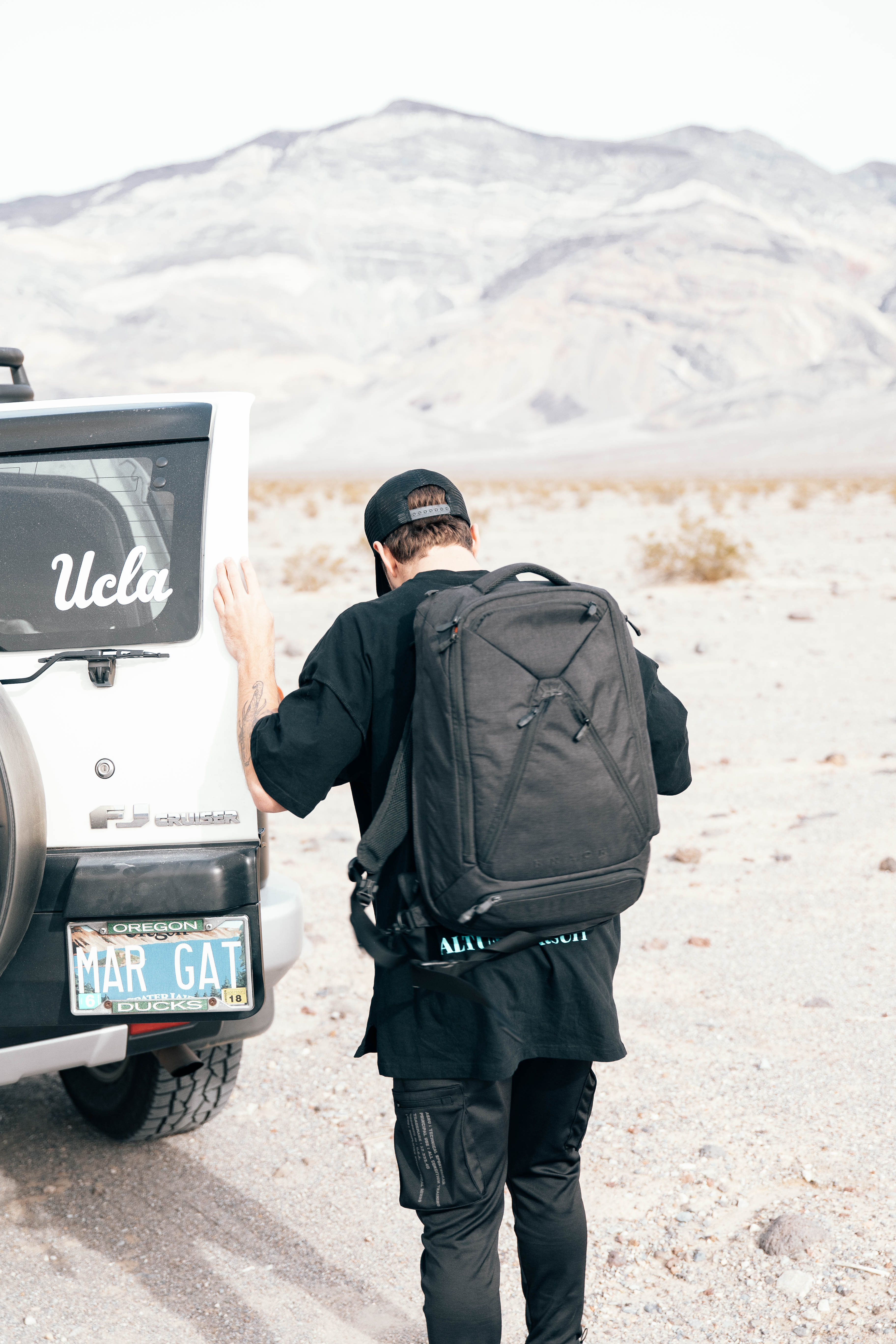 Working from the road with the Knack Pack backpack.jpg