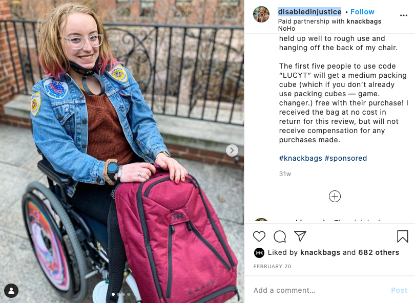 Professional Backpack for Wheelchair Users