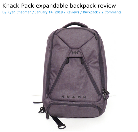 Review of Knack Pack Laptop Backpack from The Gadgeteer