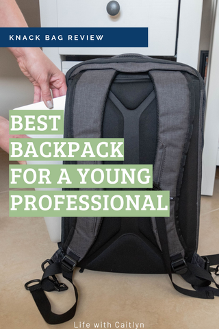 Backpack for young professionals going to their first job