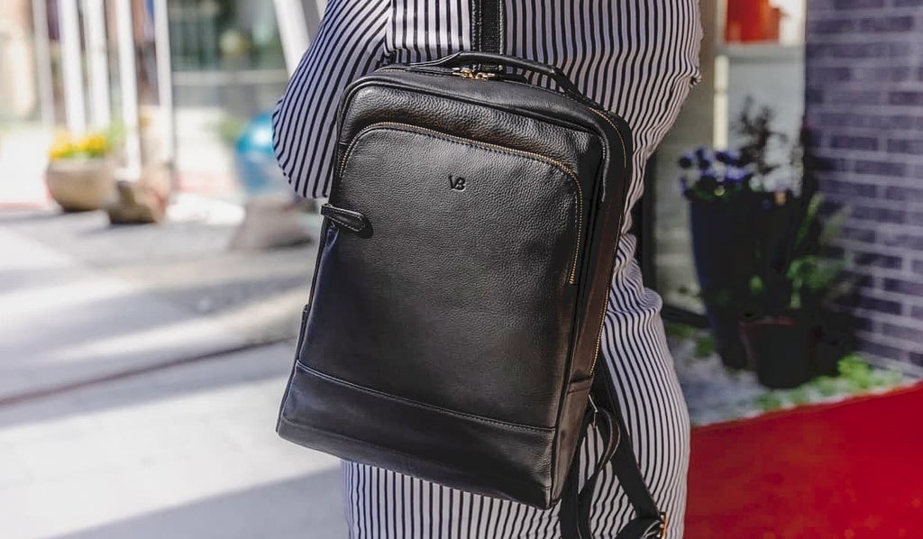 Prime Women's Leather Backpack from JUNYUAN