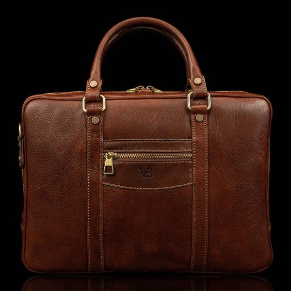 City Leather Laptop Bag from JUNYUAN