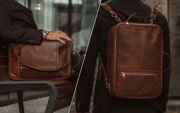 10x leather laptop bag