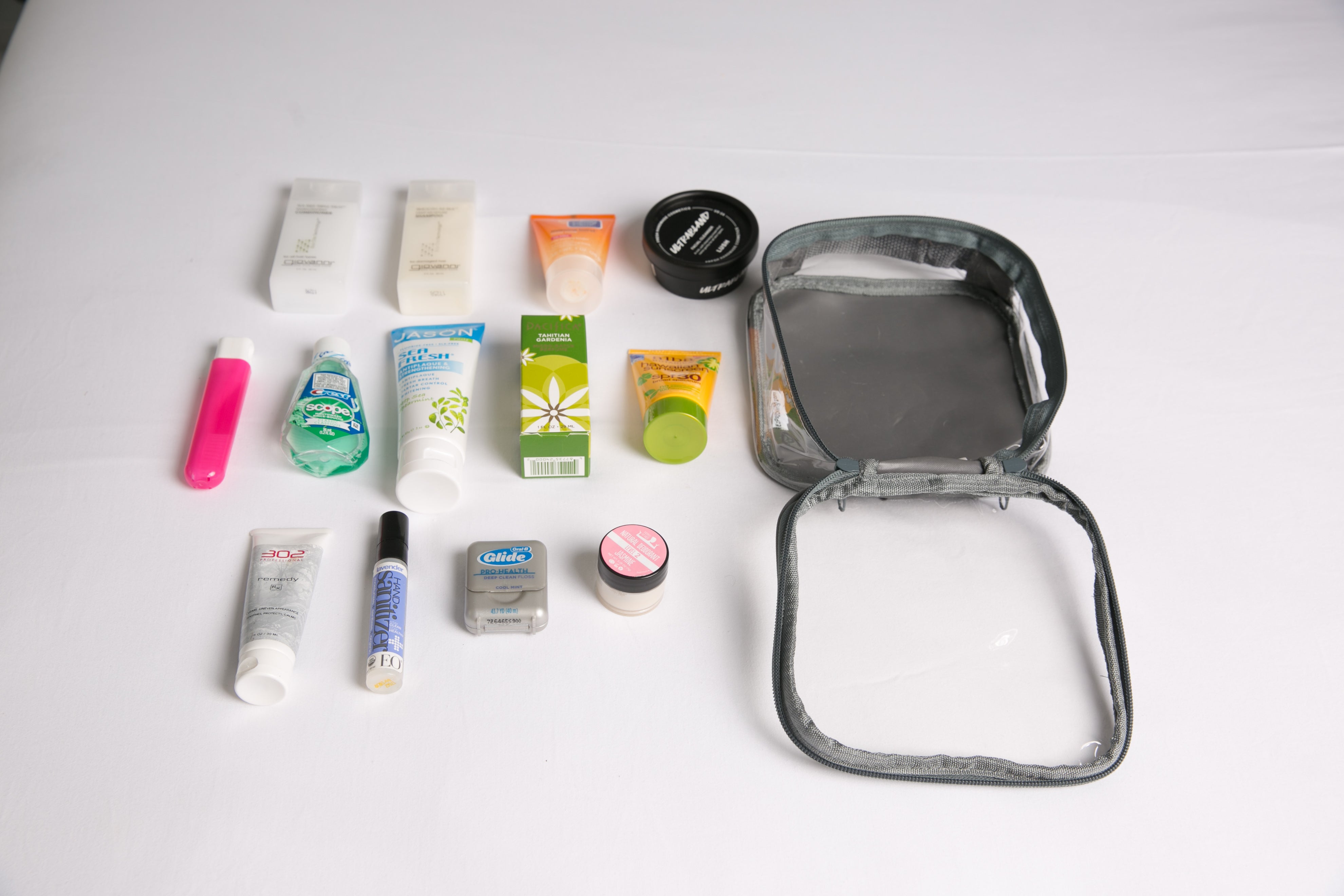 Quart Size Bag for packing camping toiletries