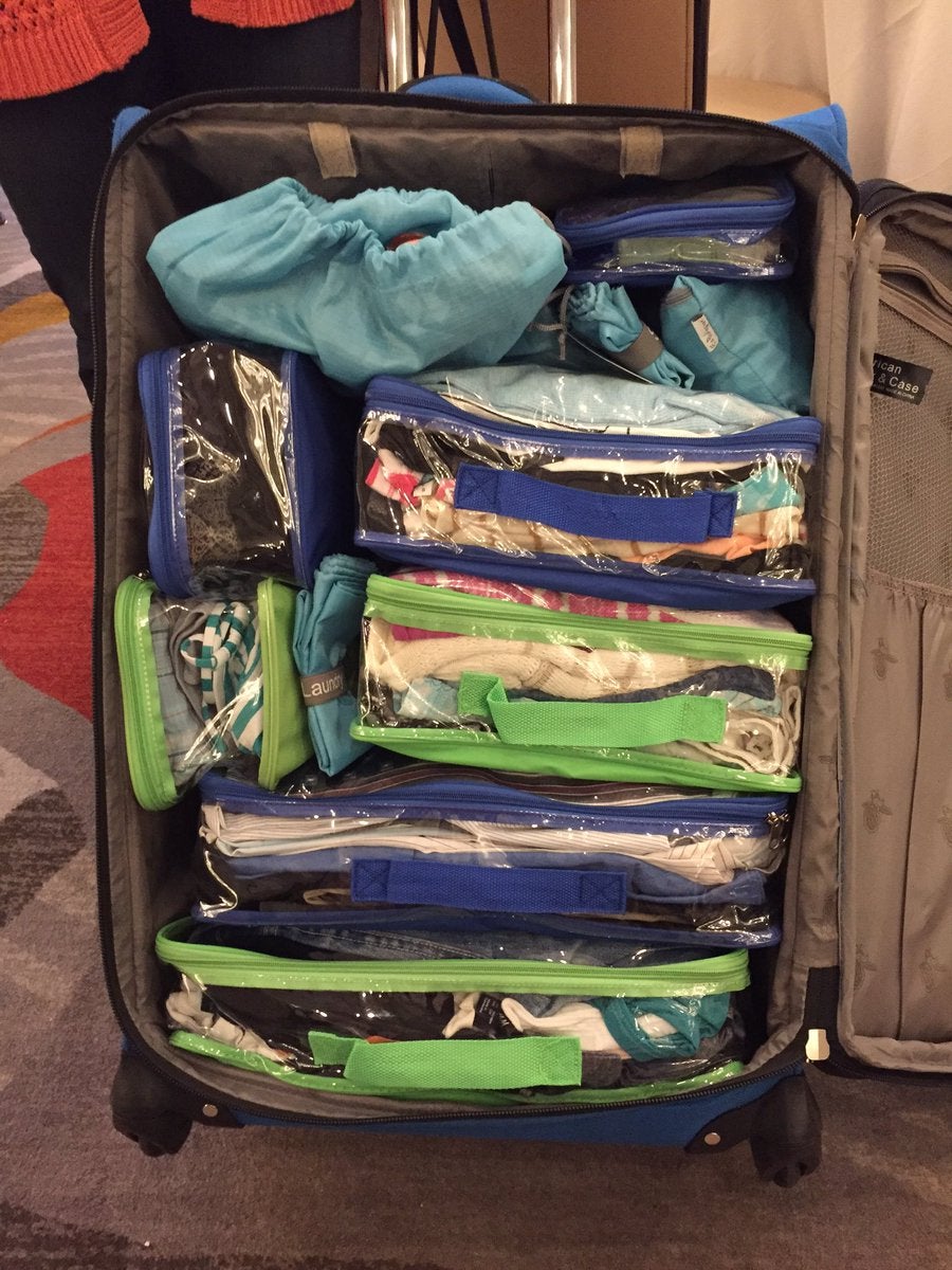 Complete bundle in a checked in luggage