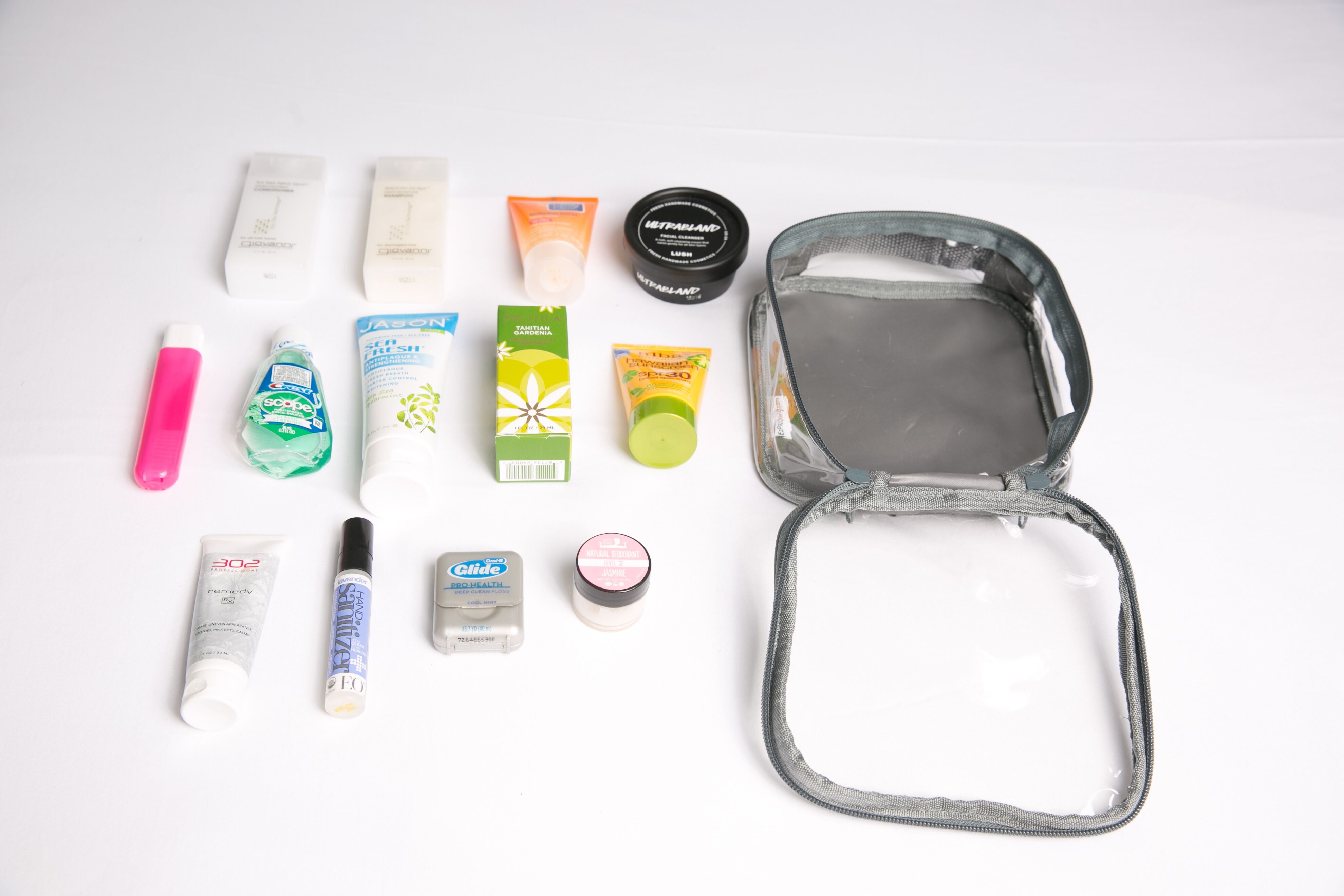 How to prepare toiletries before packing into suitcase