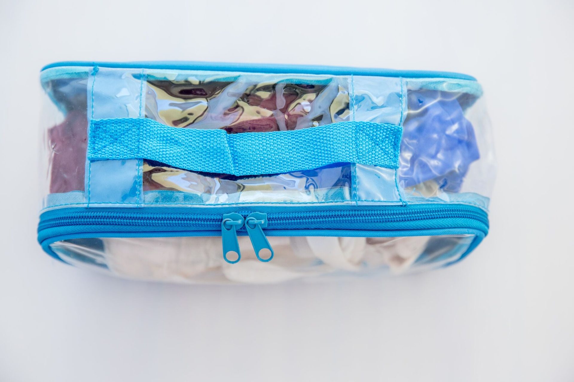 Reusable clear cube for organizing suitcase or bag