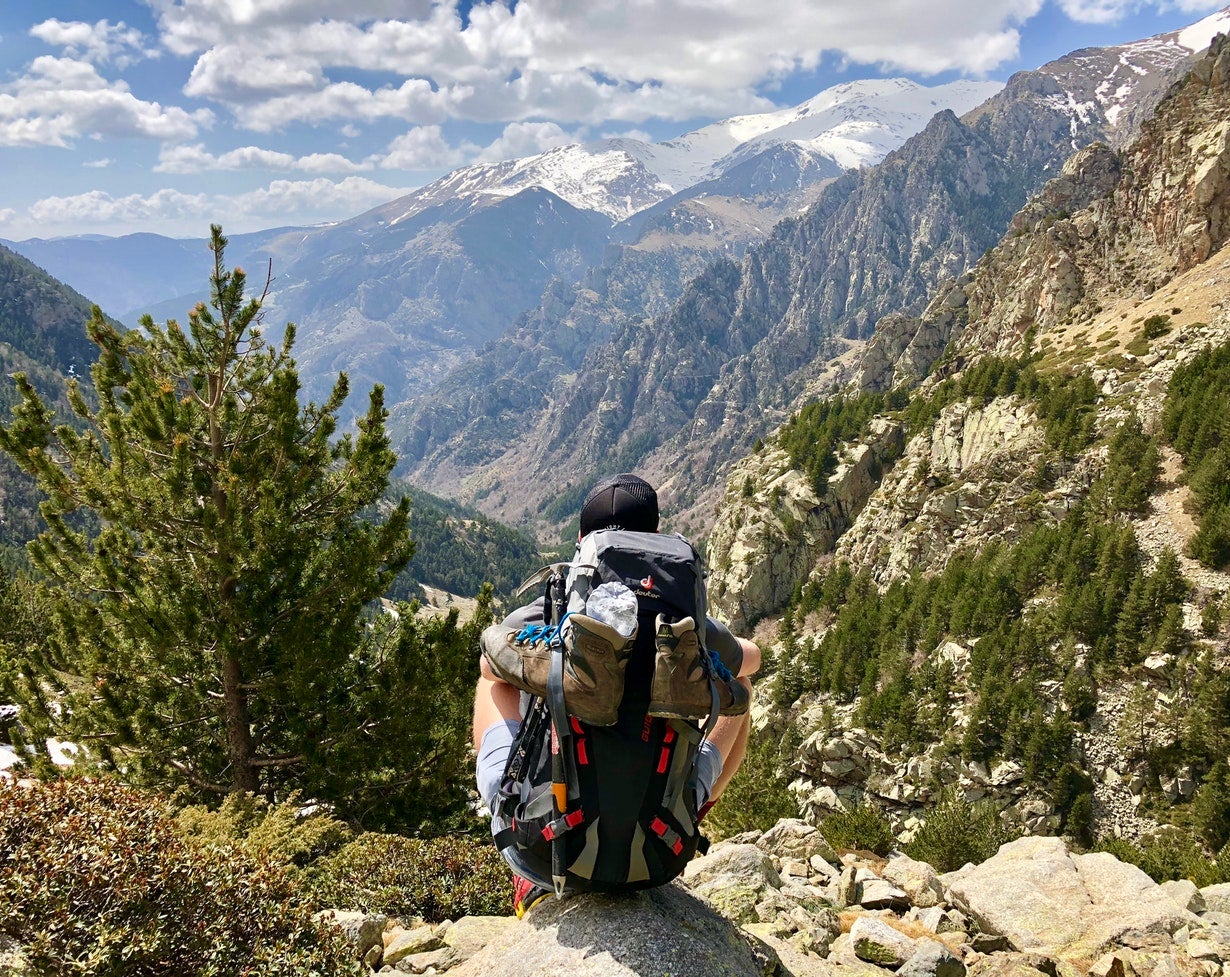 Modular backpack with external webbing