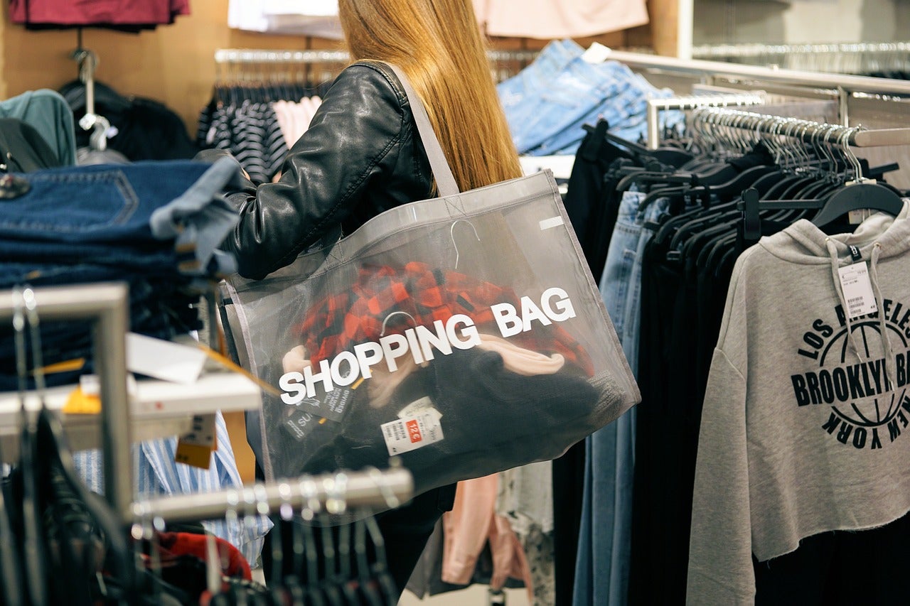 Reusable shopping bag for souvenirs