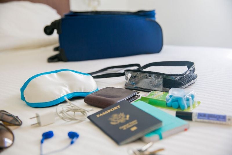 Secure important items like passport, keys, and ID in extra small Ezpacking cubes