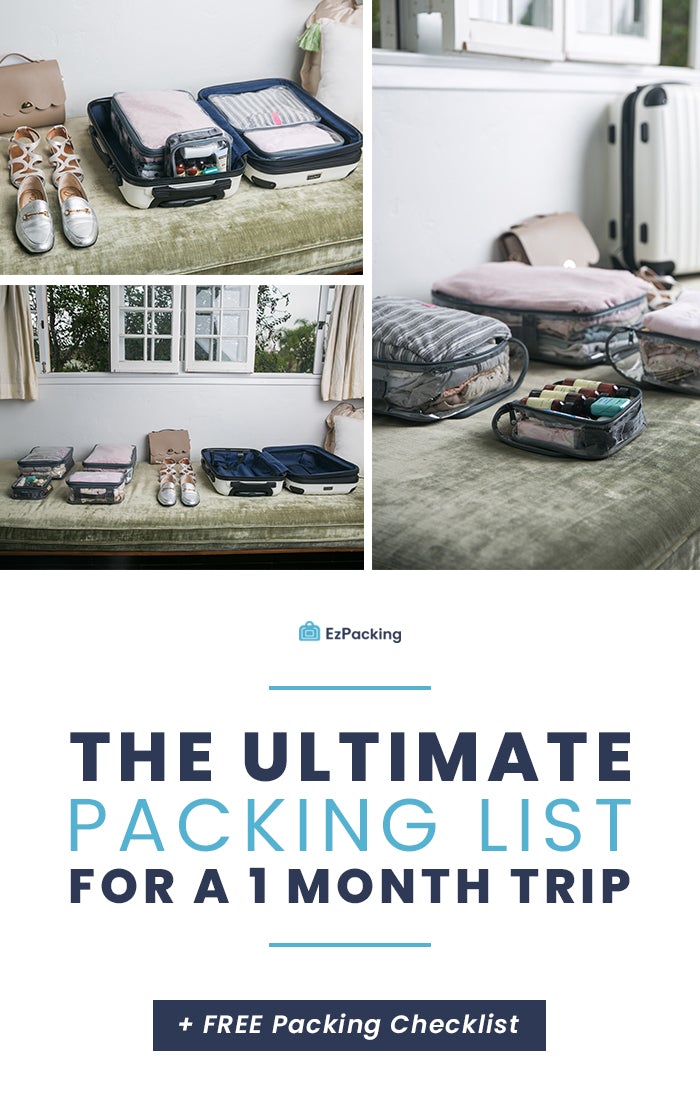 Ultimate packing list for a month