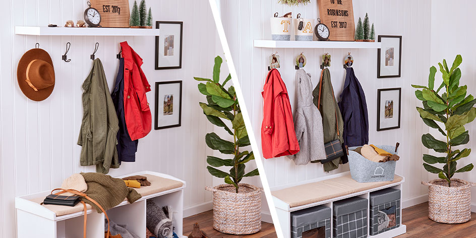 Organize your entryway drop zone!