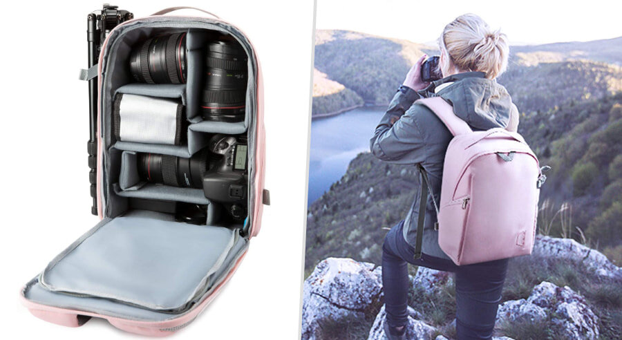 Bagsmart - cute camera backpack for women