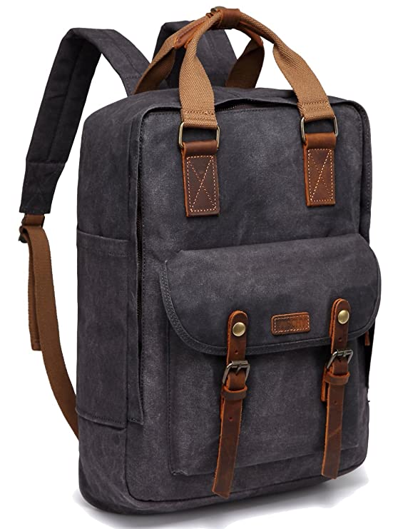 Vaschy Canvas Laptop Backpack