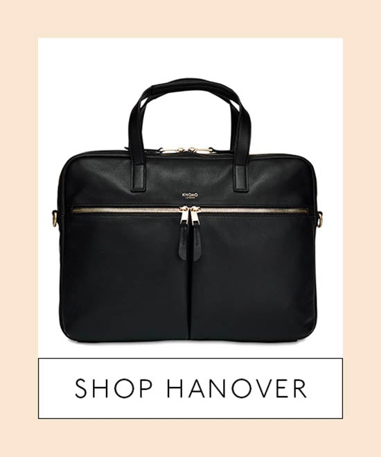 Leather Laptop Briefcase Front - Shop Hanover
