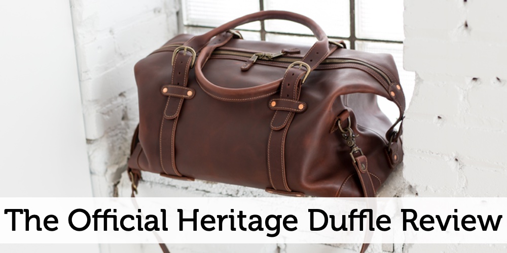 mens leather duffle bag