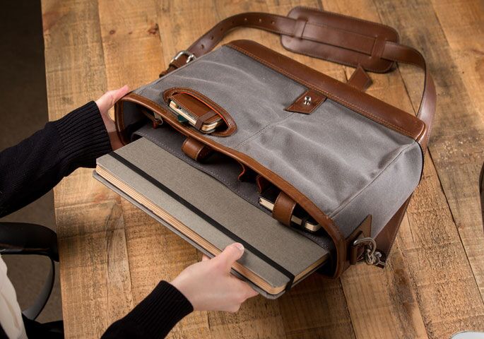 leather satchel storage