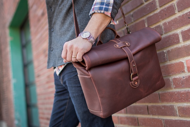 leather satchel bags for men