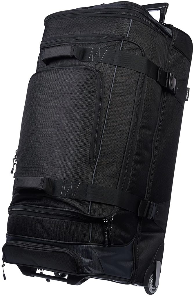 AmazonBasics 35 Inch (88.9 cm) Duffel Trolley Bag — Black