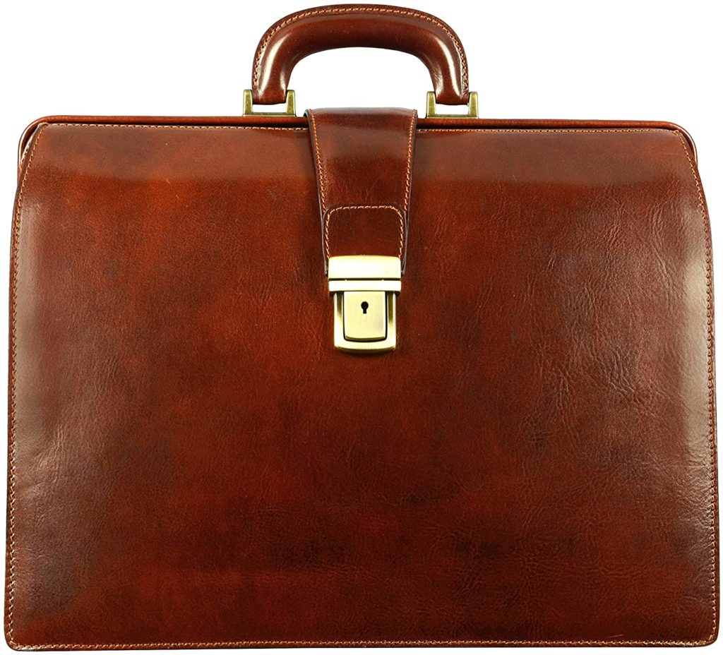 Leather Lawyer Briefcase - Time Resistance