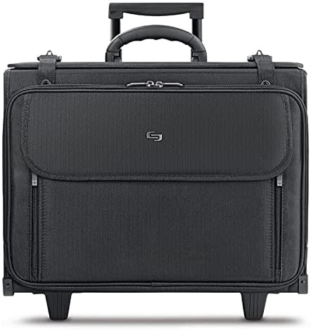 Solo New York Lincoln Hard Sided Rolling Catalog Case, Black