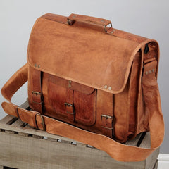 The All Round Leather Laptop Bag & School Bag Combined