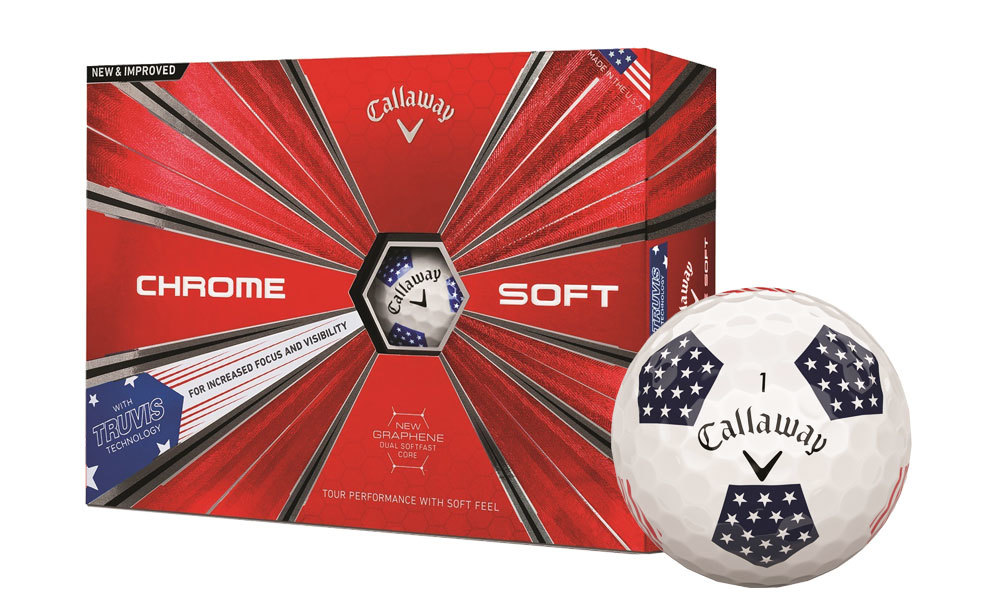 Callaway Chrome Soft Truvis Stars and Stripes Golf Balls