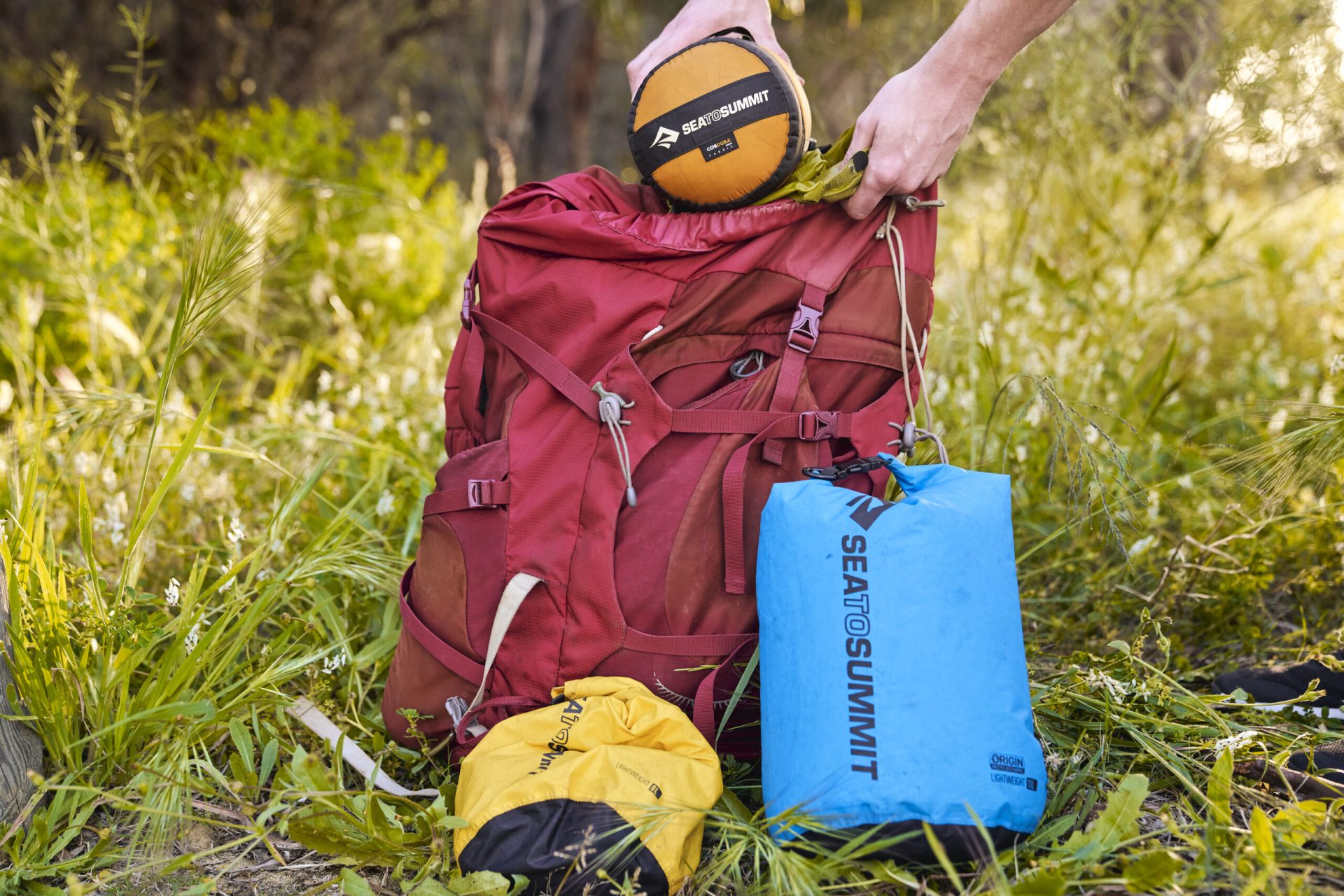 packing a backpack for hiking