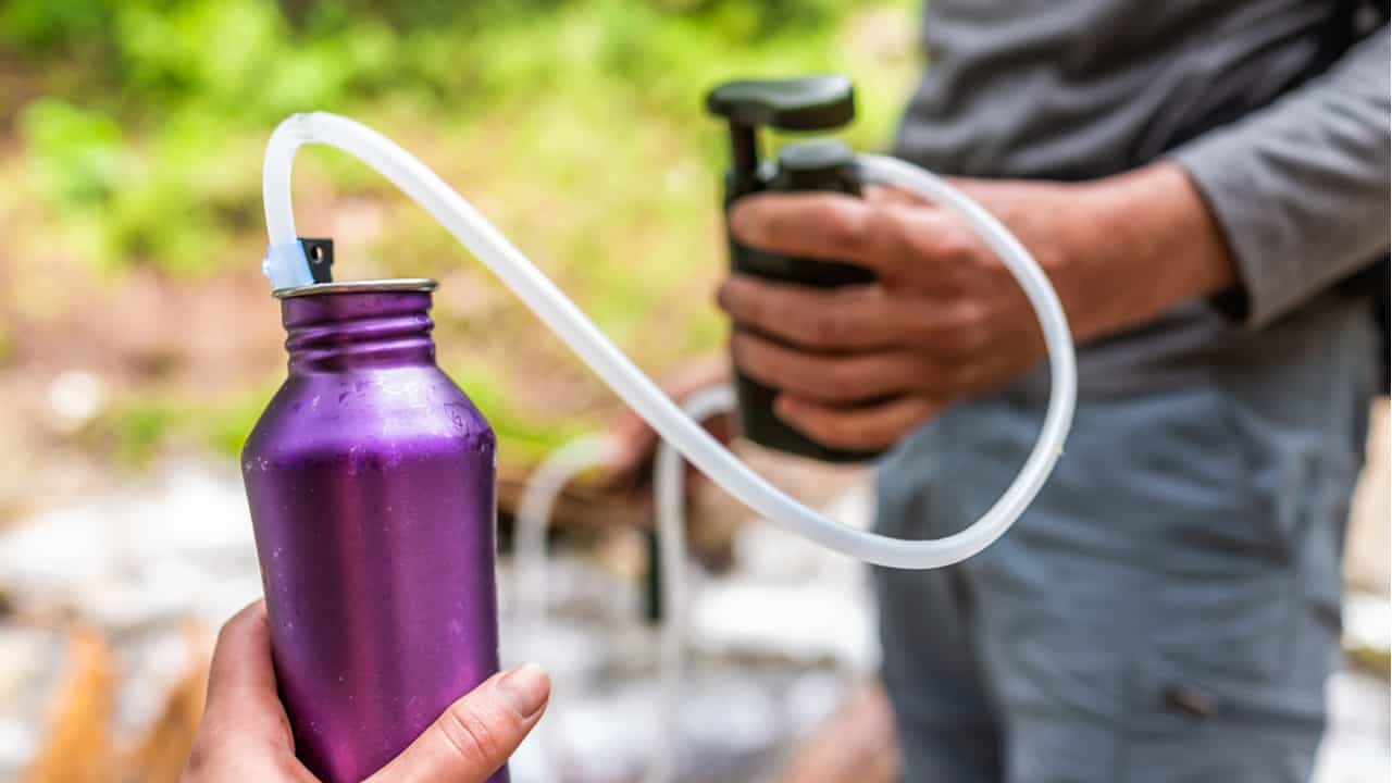 Backpacking water purifier