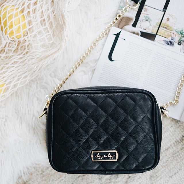 Double Take Crossbody in Black with vegan leather
