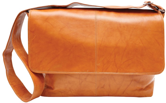 Ashlin leather messenger bag