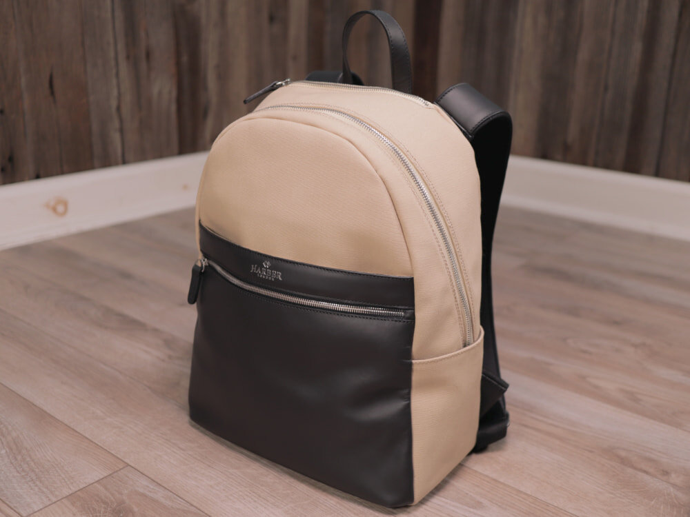 Harber London Office Backpack review - materials and construction