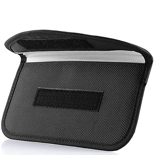 Signal Blocking Bag, ONEVER GPS RFID Faraday Bag Shield Cage Pouch Wallet Phone Case for Cell Phone...