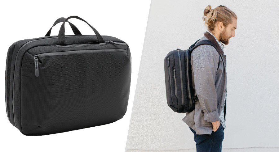 A convertible grad school backpack - The Everyman 5-Way Commuter