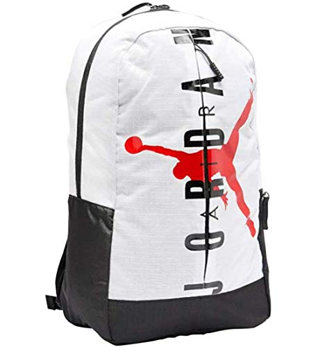 Nike Air Jordan Jumpman Split Pack Backpack Laptop Storage (One Size, White)