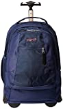 Jansport Driver 8 Rolling Backpack - Wheeled Travel Bag with 15-Inch Laptop Sleeve, Navy