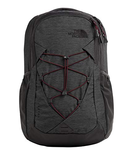 The North Face Women's Jester Backpack, Asphalt Grey Light Heather/Deep Garnet Red, One Size