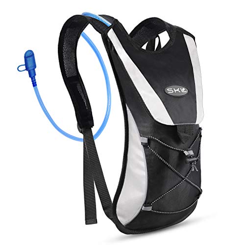 SKL Hydration Pack - Hydration Backpack with 2 Liter Water Bladder - Lightweight Water Backpack for...