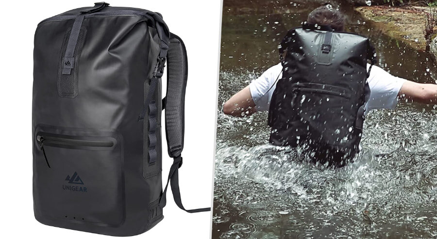 Unigear Trop-Storm BP waterproof roll top backpack